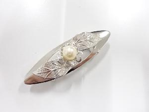 アンティーク　パール　帯留め